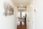 Hallway to great room - bamboo floors throughout